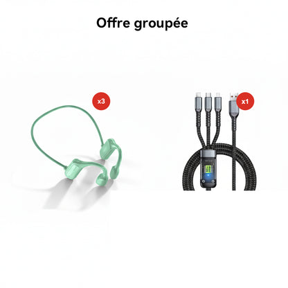 ⏳ Offre limitée : -70% 💥 Écouteurs à conduction osseuse 🏆
