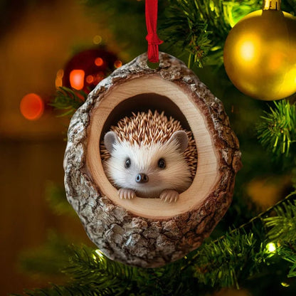 💖Not Just for Christmas Tree! Handmade Owl Ornaments & Raccoon Decorations, Matchable with Porch/Window Sill/Gift Wrapping🎁