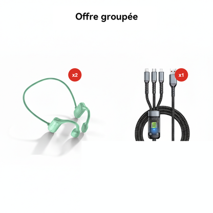 ⏳ Offre limitée : -70% 💥 Écouteurs à conduction osseuse 🏆
