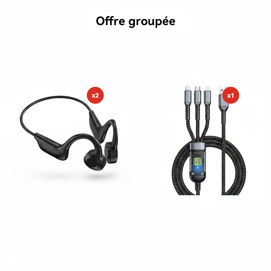 ⏳ Offre limitée : -70% 💥 Écouteurs à conduction osseuse 🏆