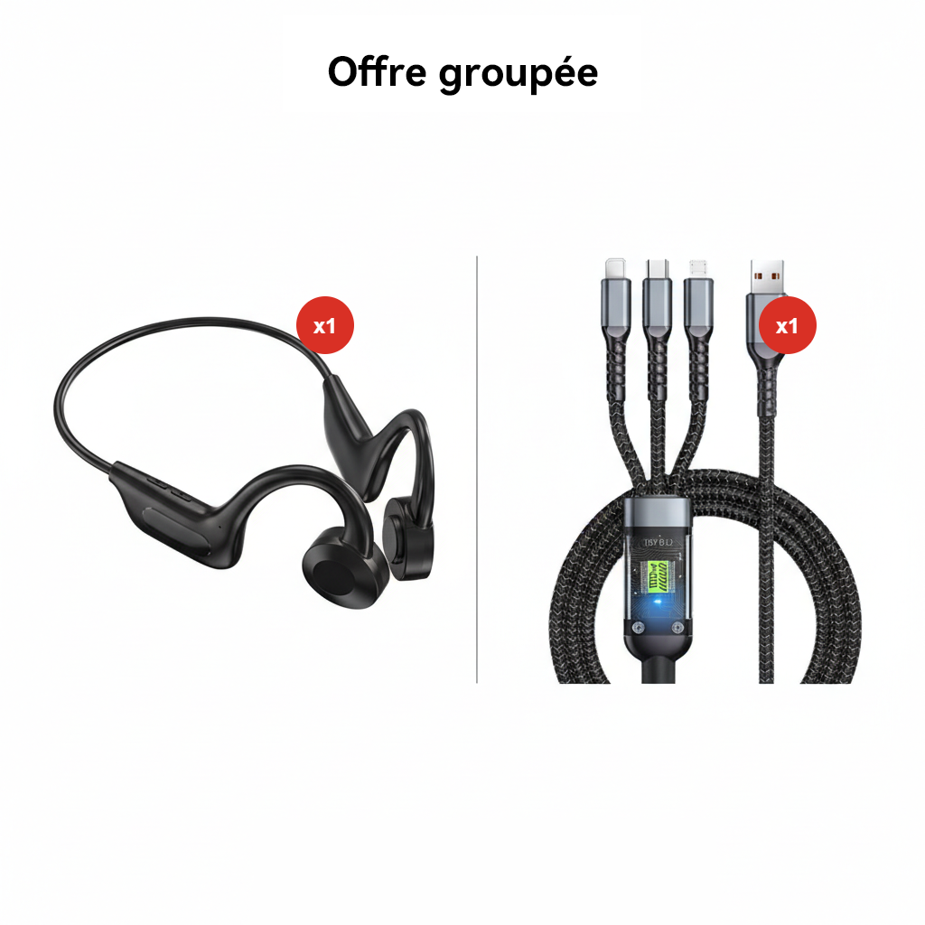 ⏳ Offre limitée : -70% 💥 Écouteurs à conduction osseuse 🏆