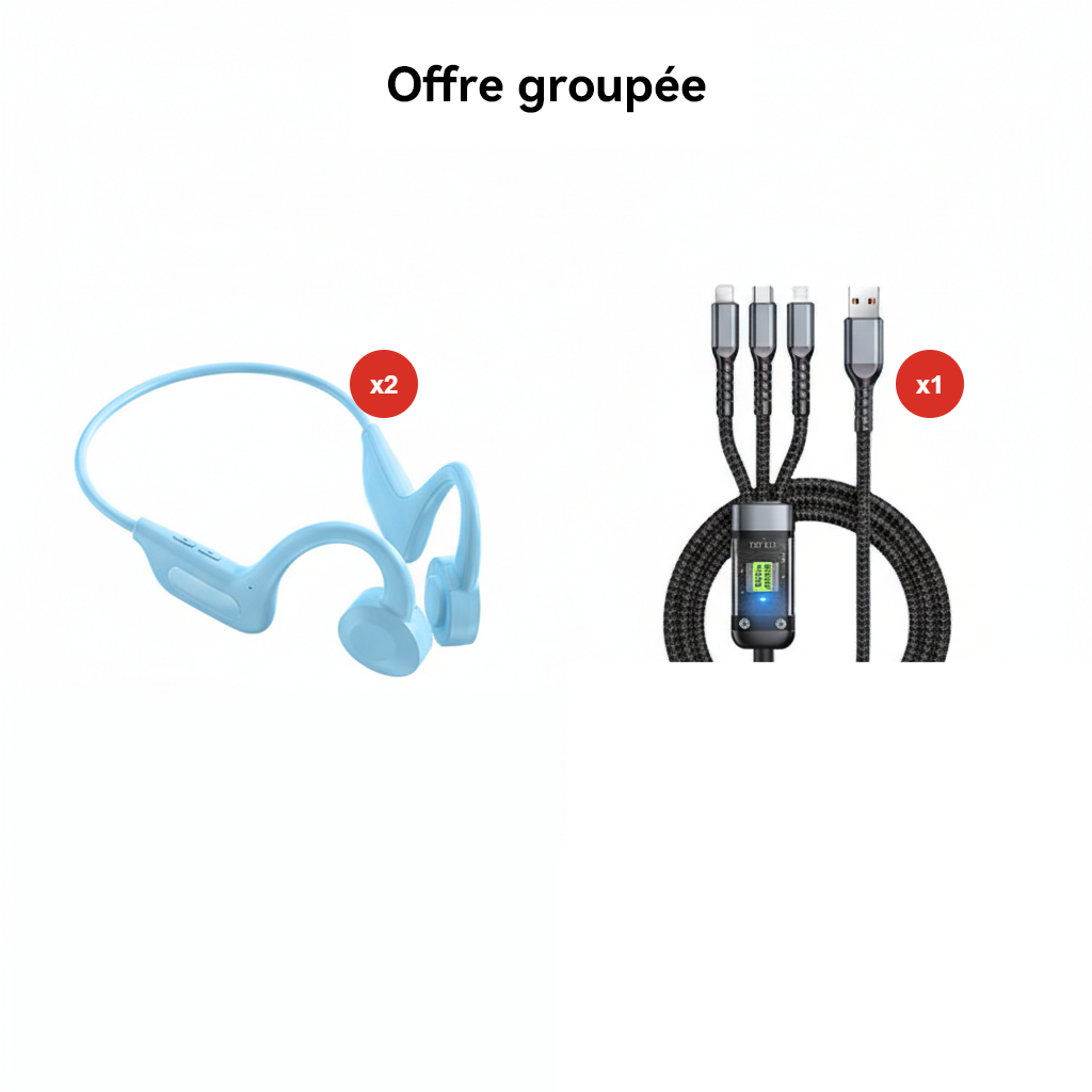 ⏳ Offre limitée : -70% 💥 Écouteurs à conduction osseuse 🏆